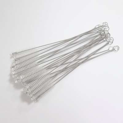 Stainless steel glass straw cleaning tool accessories, 304 stainless steel cleaning brush,